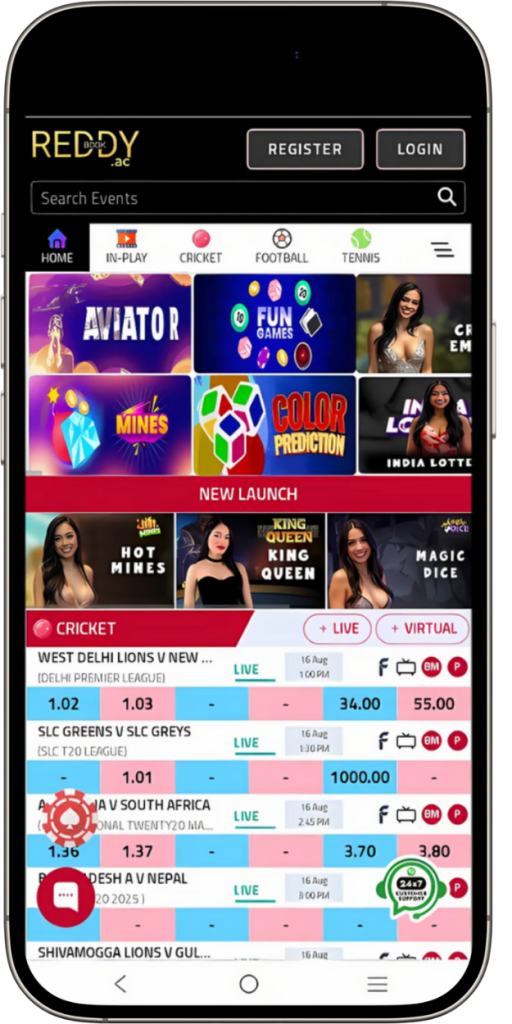 Reddybook App for Android – Mobile Gaming Without Limits